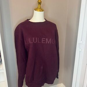 Lululemon Burgundy Steady State Crewneck